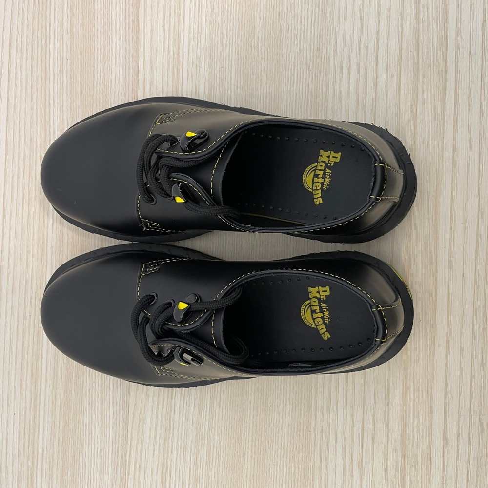 Dr. Martens 1461‎ Marbled Sole Black Leather Oxford Shoes Women's Size 5 (EU 36) - Picture 8 of 9